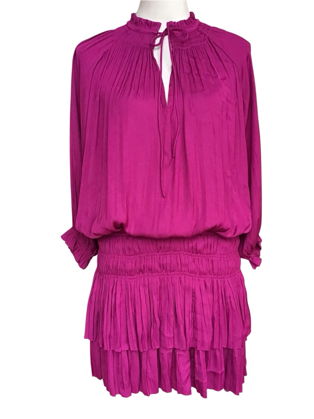 Anthropologie Current Air Raspberry Pink Mini Dress